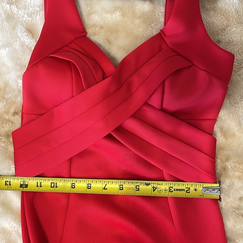 Elegant red prom wedding guest dress